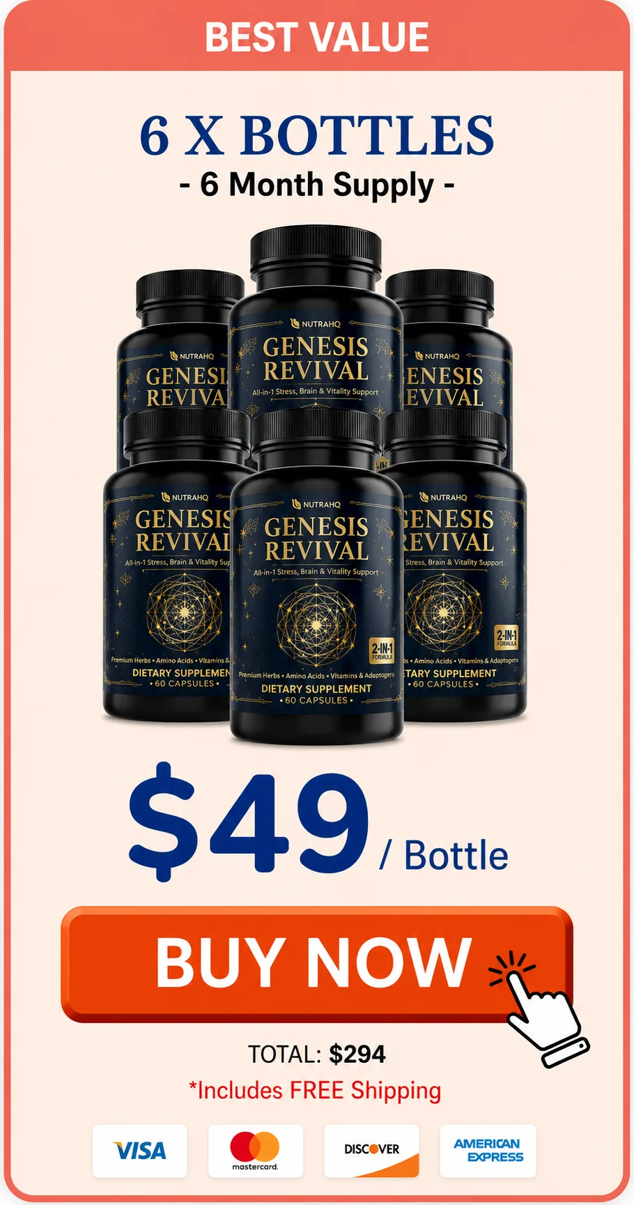 Genesis Revival 6 Bottle Price